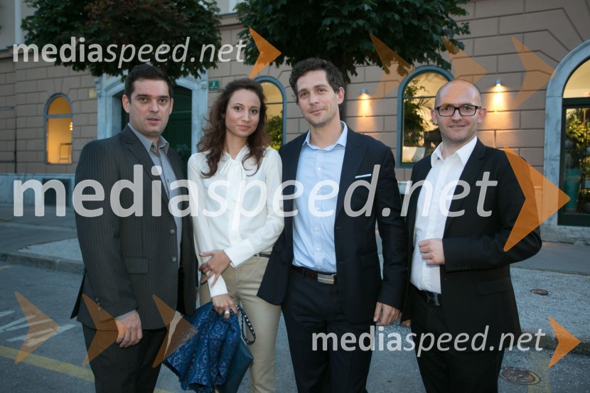  Mattej Valenčič, luxuryslovenia.eu;  Sara Pelko;  Miha Žerko, predsednik uprave SRC;  Matej Knific, luxuryslovenia.eu62. Ljubljana Festival, otvoritev s Carmino Burano