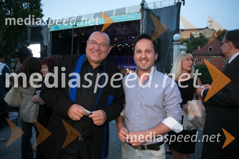  Nace Junkar, pevec;  Alesh Maatko, novinar62. Ljubljana Festival, otvoritev s Carmino Burano