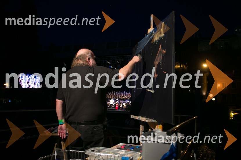  Zmago Modic, slikar62. Ljubljana Festival, otvoritev s Carmino Burano