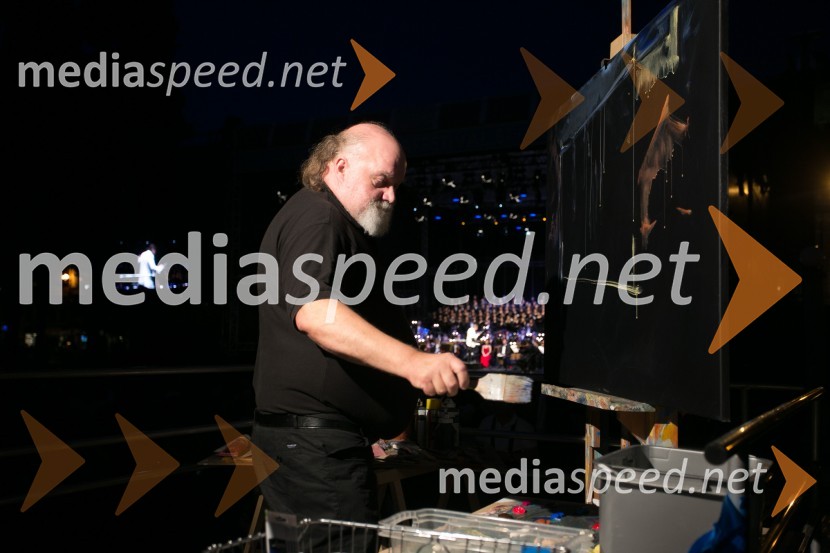  Zmago Modic, slikar62. Ljubljana Festival, otvoritev s Carmino Burano