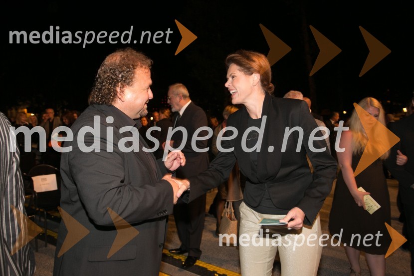  Darko  Brlek, direktor, Festival Ljubljana; mag. Alenka Bratušek, predsednica vlade Republike Slovenije62. Ljubljana Festival, otvoritev s Carmino Burano