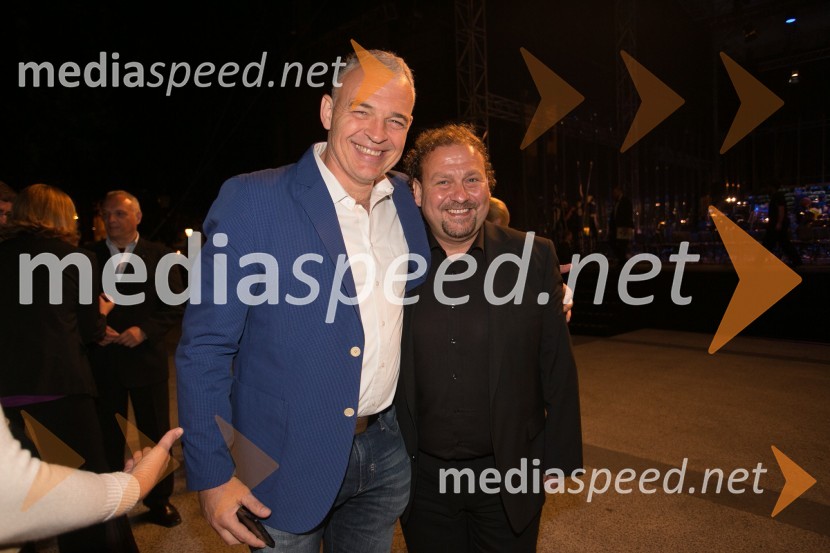  Miha Istenič, vinar;  Darko  Brlek, direktor, Festival Ljubljana62. Ljubljana Festival, otvoritev s Carmino Burano