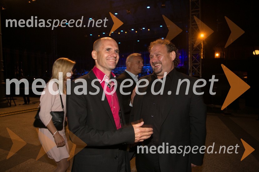  dr. Uroš Grilc, minister za kulturo;  Darko  Brlek, direktor, Festival Ljubljana62. Ljubljana Festival, otvoritev s Carmino Burano