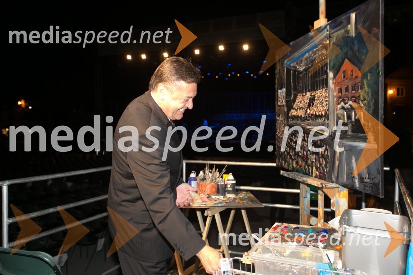  Zoran Janković, župan MOL, predsednik PS62. Ljubljana Festival, otvoritev s Carmino Burano