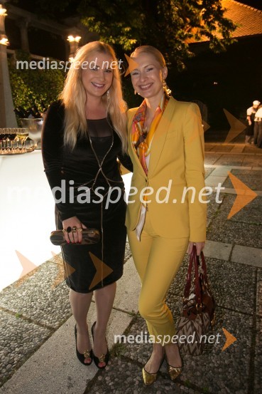  Danica Lovenjak, novinarka;  Maja Ferme, modna oblikovalka62. Ljubljana Festival, otvoritev s Carmino Burano