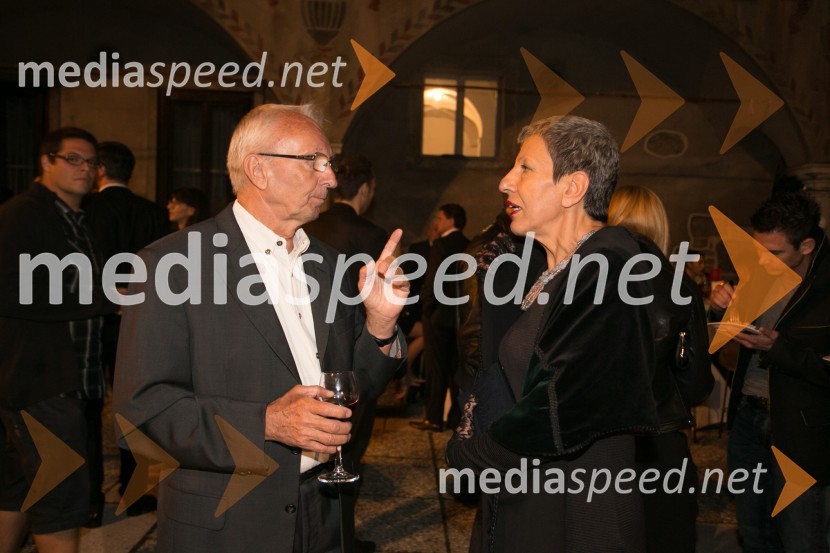 dr. Peter Kamien;  Viktorija  Potočnik, direktorica Pionirskega doma62. Ljubljana Festival, otvoritev s Carmino Burano