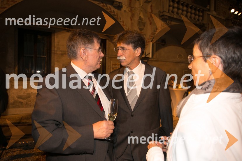 prof. dr. Rajko Pirnat, pravnik;  Jožko  Čuk, direktor SNG Nova Gorica62. Ljubljana Festival, otvoritev s Carmino Burano