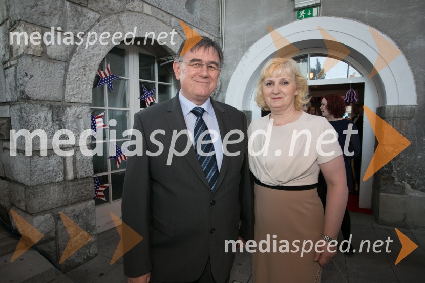 prof. dr. Rajko Pirnat, pravnik;  Metoda Hrovat PirnatSprejem ob ameriškem dnevu neodvisnosti