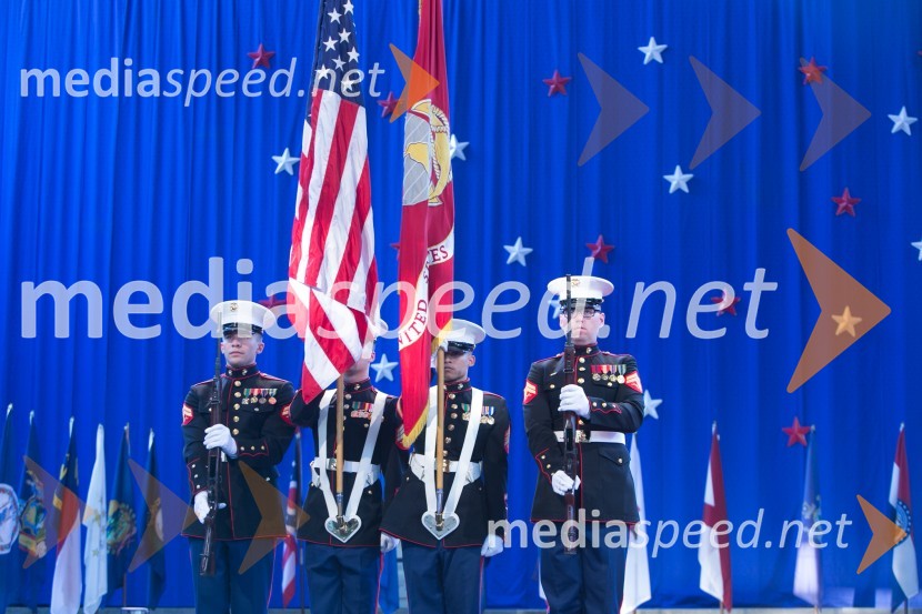 Ameriški marinciSprejem ob ameriškem dnevu neodvisnosti