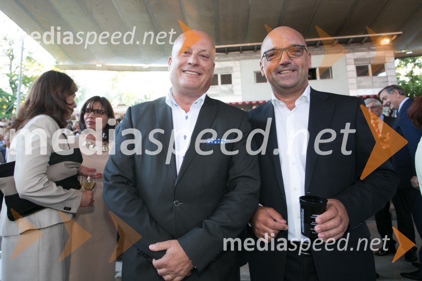  Iztok Klančnik, direktor HP Slovenija;  Aleš Jenčič, InterexportSprejem ob ameriškem dnevu neodvisnosti