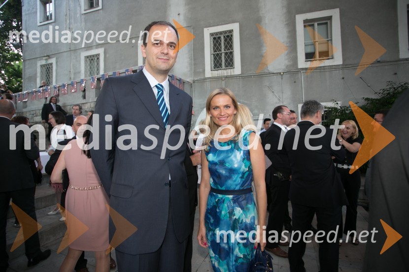  Ivan Milić, veleposlanik Črne Gore v Sloveniji;  Katarina Kresal, odvetnica, nekdanja ministrica za notranje zadeveSprejem ob ameriškem dnevu neodvisnosti