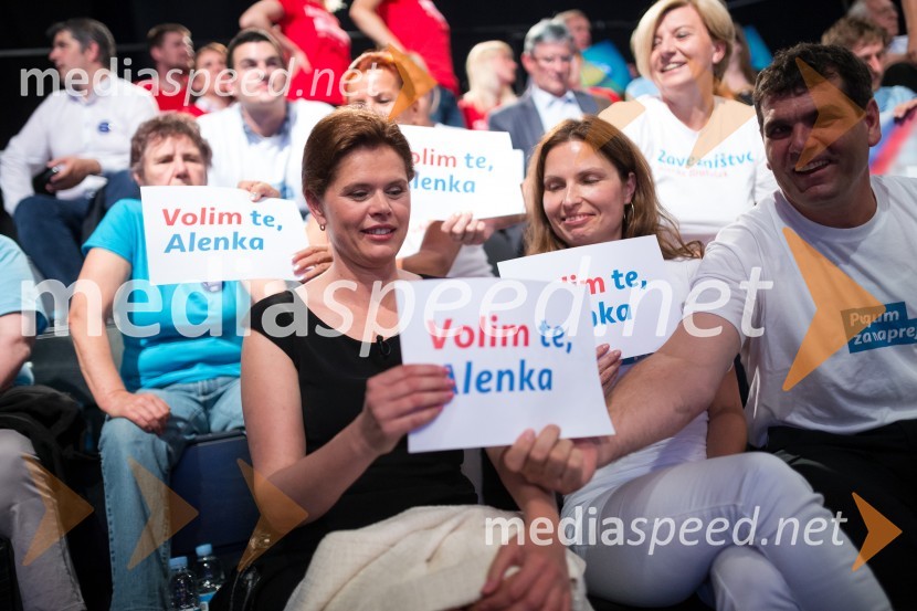 mag. Alenka Bratušek, predsednica vlade Republike Slovenije, predsednica stranke Zavezništvo ABVolitve v DZ 2014, predvolilno soočenje