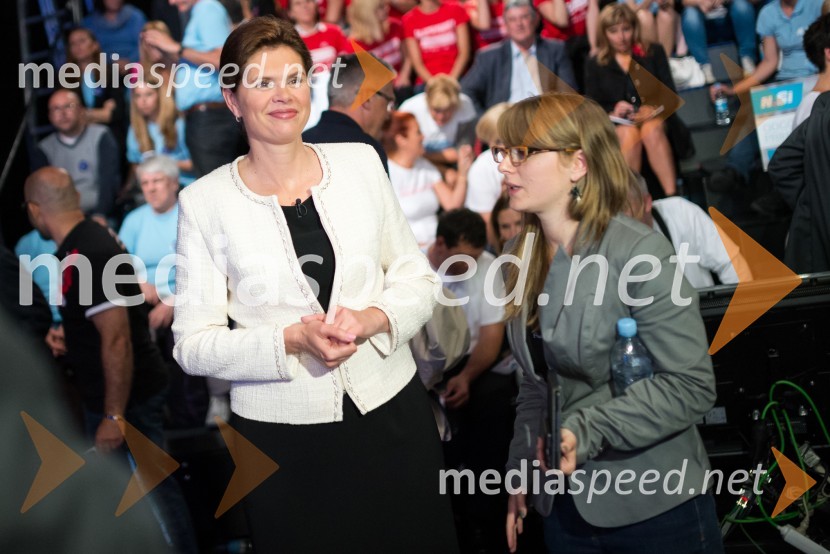 mag. Alenka Bratušek, predsednica vlade Republike Slovenije;  ... Volitve v DZ 2014, predvolilno soočenje