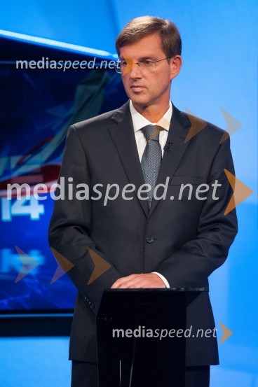 prof. dr. Miro Cerar, pravnik, predsednik stranke SMC (stranka Mira Cerarja)Volitve v DZ 2014, predvolilno soočenje