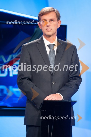 prof. dr. Miro Cerar, pravnik, predsednik stranke SMC (stranka Mira Cerarja)Volitve v DZ 2014, predvolilno soočenje