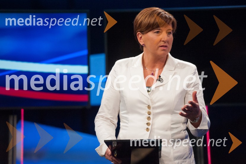  Ljudmila Novak, predsednica NSiVolitve v DZ 2014, predvolilno soočenje