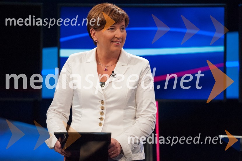  Ljudmila Novak, predsednica NSiVolitve v DZ 2014, predvolilno soočenje