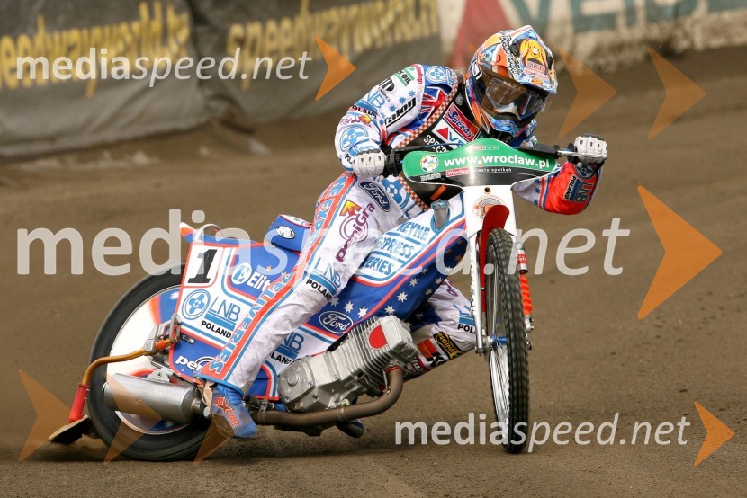 Jason Crump (Avstralija)SPEEDWAY GRAND PRIX, VN Evrope 2007, trening