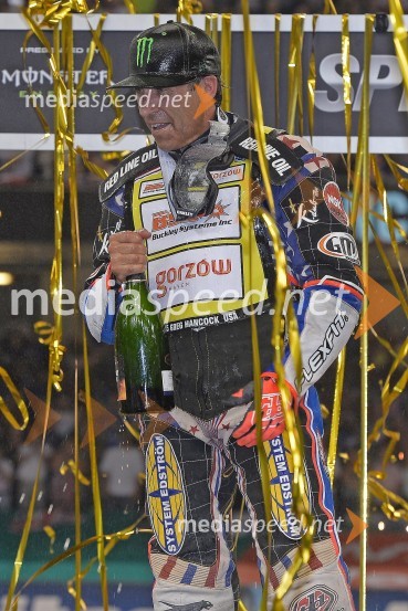  Greg  Hancock, speedwayist (ZDA)Žagar nezadovoljen s šestimi točkami v Cardiffu