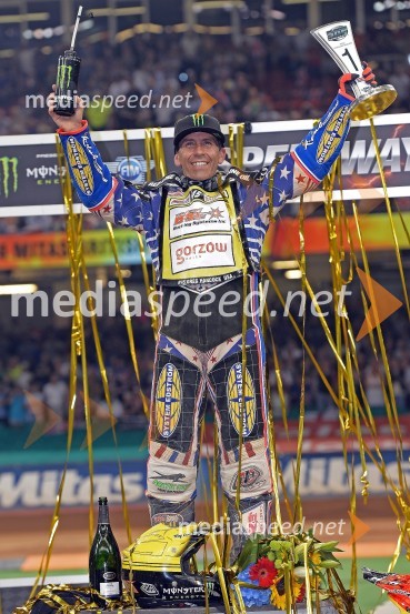  Greg  Hancock, speedwayist (ZDA)Žagar nezadovoljen s šestimi točkami v Cardiffu