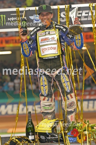  Greg  Hancock, speedwayist (ZDA)Žagar nezadovoljen s šestimi točkami v Cardiffu