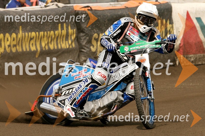 Matej Žagar (Slovenija)SPEEDWAY GRAND PRIX, VN Evrope 2007, trening
