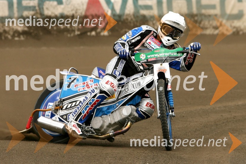 Matej Žagar (Slovenija)SPEEDWAY GRAND PRIX, VN Evrope 2007, trening