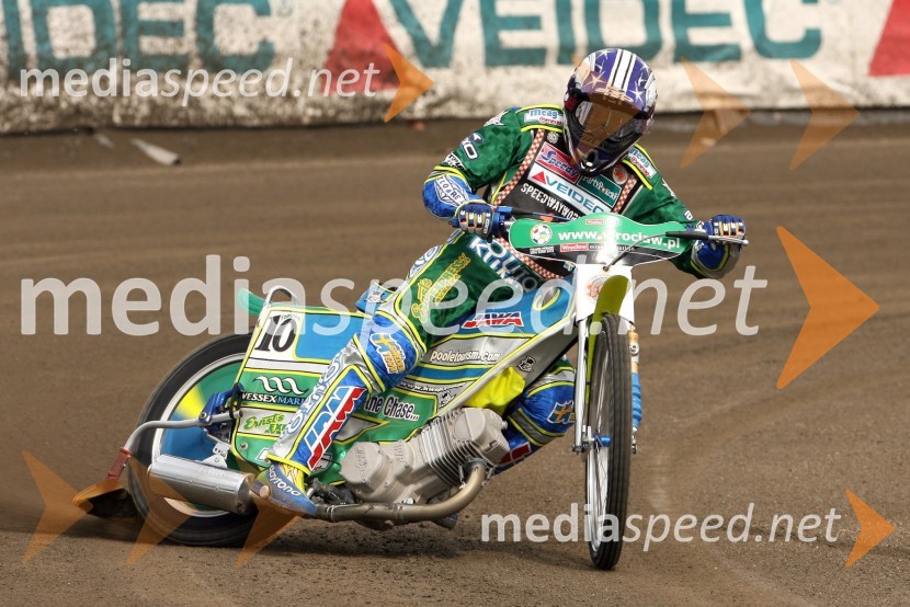 Antonio Lindbaeck (Švedska)SPEEDWAY GRAND PRIX, VN Evrope 2007, trening