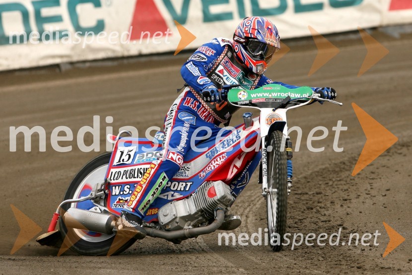 Chris Harris (Velika Britanija)SPEEDWAY GRAND PRIX, VN Evrope 2007, trening