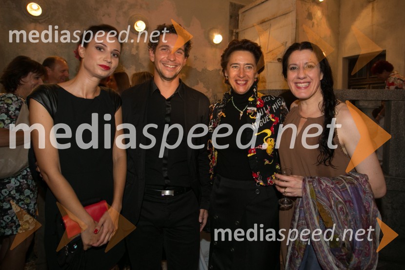  Sara Pelko;  Miha Žerko, predsednik uprave SRC;  Anunciada Fernández de Córdova, veleposlanica Španije v Sloveniji;  María Pagés, plesalkaMaria Pages, flamenko in poezija