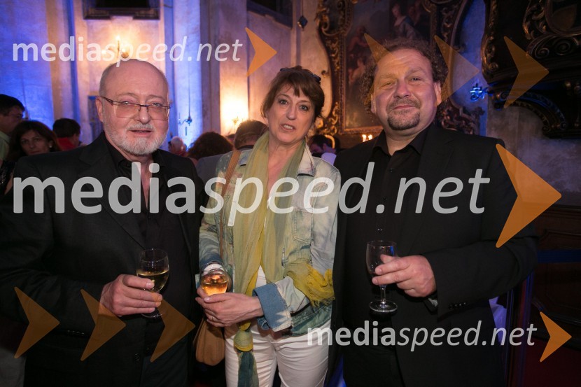  Tomo Vran, akademski slikar;  Viviana Vran;  Darko  Brlek, direktor, Festival LjubljanaMaria Pages, flamenko in poezija