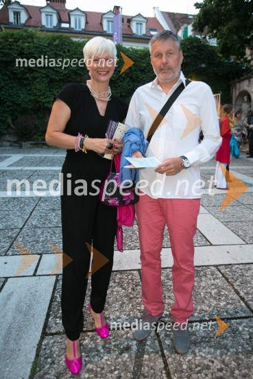  Barbra Drnač, novinarka;  Bojan Požar, pozareportGala baletni večer svetovnih zvezd