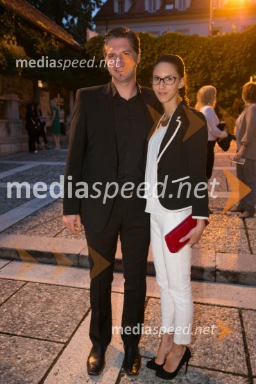  Primož Nemec, lastnik galerije Ganes Pratt;  Marija Veljanovska Nemec, Festival LjubljanaGala baletni večer svetovnih zvezd