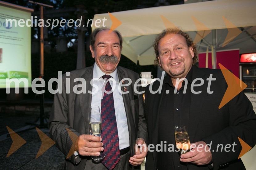  Marijan Zlobec, novinar;  Darko  Brlek, direktor, Festival LjubljanaGala baletni večer svetovnih zvezd