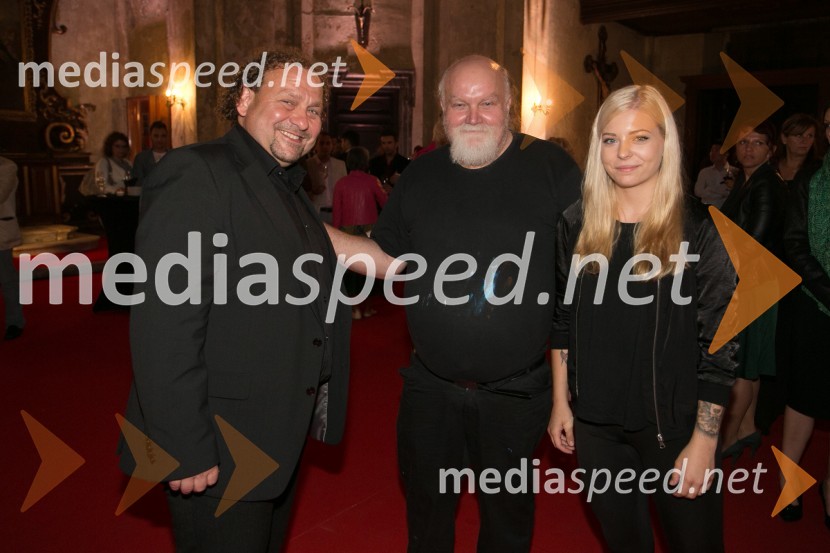  Darko  Brlek, direktor, Festival Ljubljana;  Zmago Modic, slikar;  Staša GruškovnjakGala baletni večer svetovnih zvezd