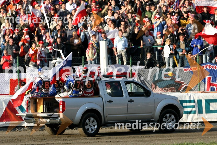 Tomasz Gollob (Poljska), Leigh Adams (Avstralija), Matej Žagar (Slovenija) in Hans Andersen (Danska)SPEEDWAY GRAND PRIX, VN Evrope 2007, dirka