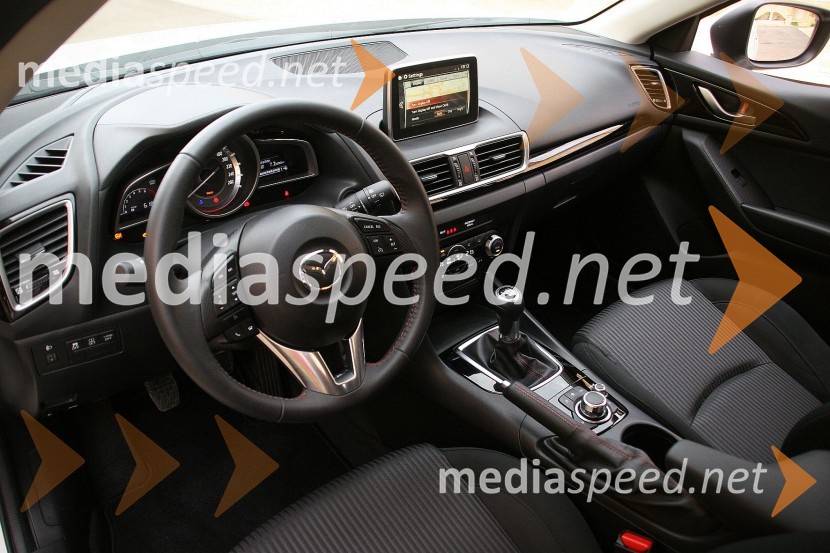 Mazda3 SP G100 Challenge, notranjostMazda3 SP G100 Challenge, mediaspeed test
