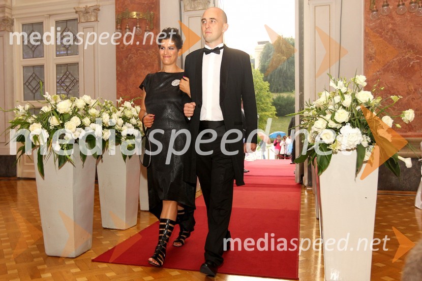  Sanja Križan;  Jožko Križan, direktor marketinga, Olimpijski komite SlovenijeAnin ples 2014