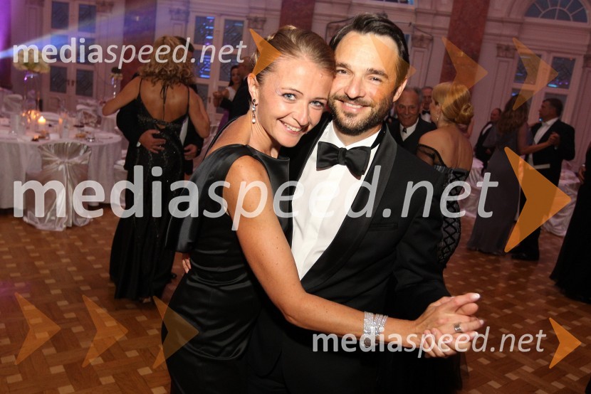  Polona Ferjančič;  Danilo Ferjančič, generalni direktor Porsche Slovenija d.o.oAnin ples 2014
