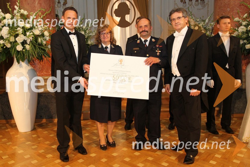  Franci Bolta, direktor znamke Audi pri podjetju Porsche Slovenija d.o.o.;  Marita Sajko, podpredsednica PGD Rogaška Slatina;  Edvard  Cvetko, poveljnik PGD Rogaška Slatina;  Franci Križan, organizatorAnin ples 2014