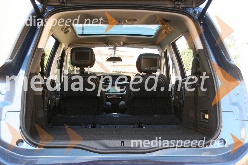Citroën Grand C4 Picasso BlueHDi Exclusive, velika odprtina prtljažnikaCitroën Grand C4 Picasso BlueHDi Exclusive, mediaspeed test