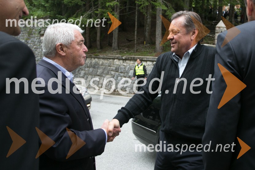  Saša Geržina, predsednik društva Rusija Slovenija;  Zoran Janković, župan MOL, predsednik PSSpominska svečanost ob Ruski kapelici