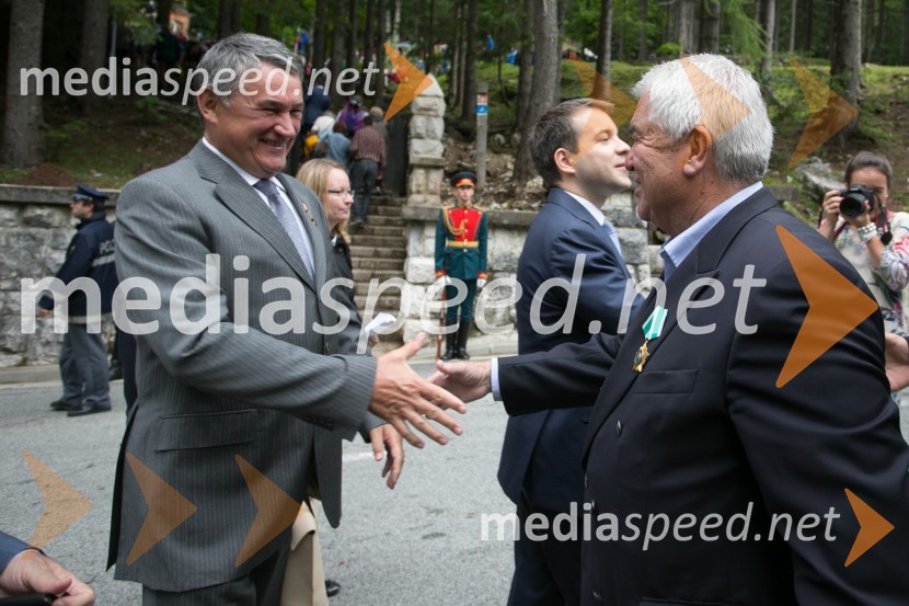  Jurij Vorobjov;  Saša Geržina, predsednik društva Rusija SlovenijaSpominska svečanost ob Ruski kapelici