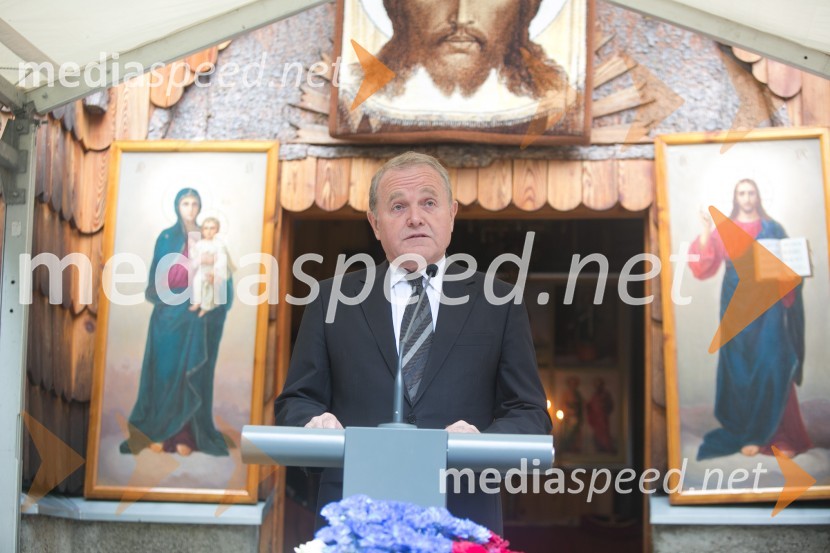  Metod  Dragonja, minister za gospodarstvoSpominska svečanost ob Ruski kapelici