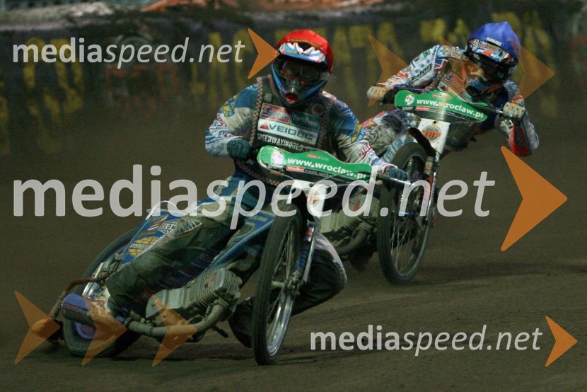 Greg Hancock (ZDA) in ...SPEEDWAY GRAND PRIX, VN Evrope 2007, dirka