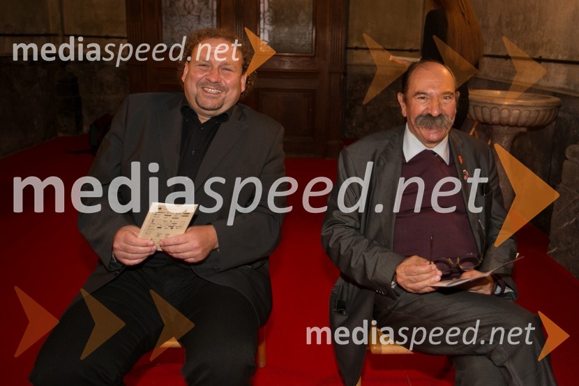  Darko  Brlek, direktor, Festival Ljubljana;  Marijan Zlobec, novinarKoncert Martina Beliča in Ivana Ferčiča