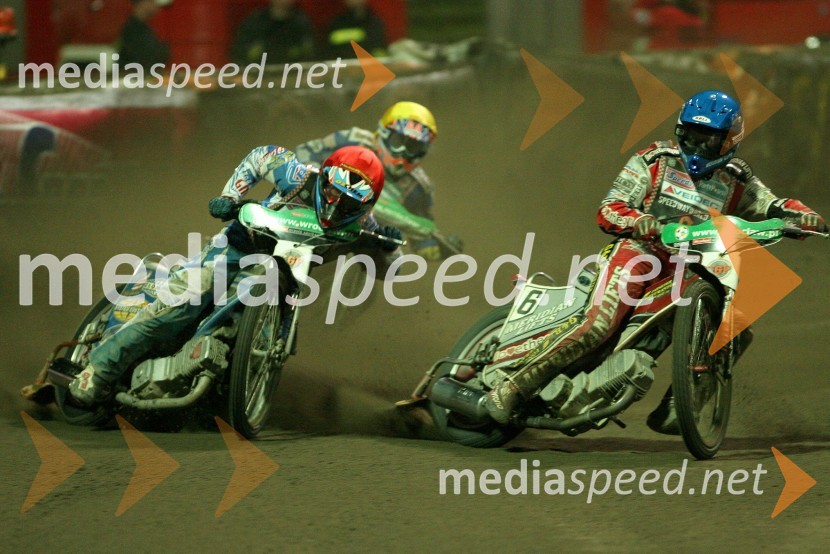 Hans Andersen (Danska) in Greg Hancock (ZDA)SPEEDWAY GRAND PRIX, VN Evrope 2007, dirka
