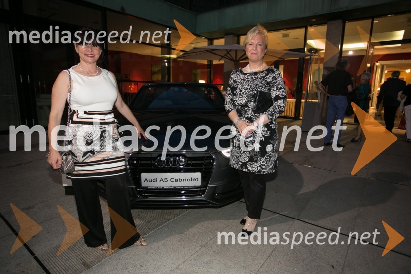  Zdenka Vošnjak;  Sabrina Pečelin, vodja odnosov z javnostmi pri Porsche Slovenija d.o.o.Simfonični koncert z Mednarodnim orkestrom Ljubljana