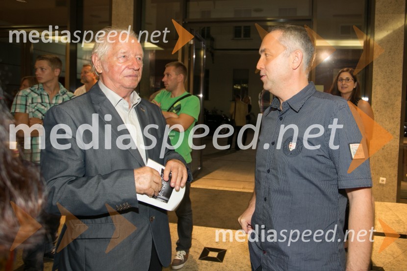  Lojze  Lebič, skladatelj;  Jože Kotar, klarinetistSimfonični koncert z Mednarodnim orkestrom Ljubljana