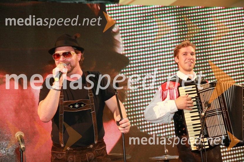  Jurij  Zrnec, igralec;  Sašo  Avsenik, glasbenikEuropark praznuje 14. rojstni dan